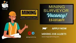 Mining Surveyor Vacancy | Mining Jobs in India | Magical Mining