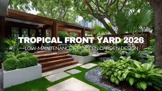 Tropical Garden Ideas 2026 🌿 Small Front Yard Designs That Are Eco-Friendly & Low Maintenance