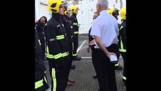 Croydon Fire Cadets: Visit by LFB Commissioner Ron Dobson