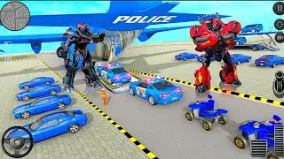 Transport Truck City Robot Car Sim: Robot and Car Game - Android iOS Gameplay
