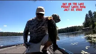 Pequot Lakes Bass Fishing!