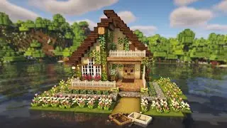 Minecraft: Aesthetic Survival Cottage Tutorial / Mizuno's 16 Craft Resource Pack