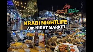 🌃 Krabi Nightlife & Ao Nang Night Market | GoPro Hero 12 | Thailand Night Vibes ✨| October 2025