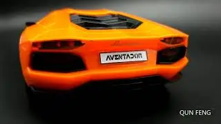 Orange 1 18 Scale QUN FENG Lamborghini RC Car with music