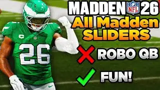 The Best *FUN* All Madden Sliders for Madden 26 Franchise