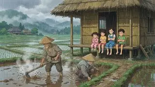 Nostalgia for nights spent at grandparents' house on rainy days | Studio Ghibli style