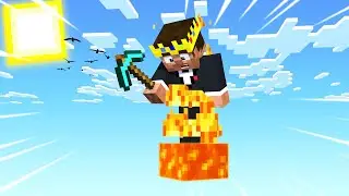 Minecraft, But It's Only One Lava Block...