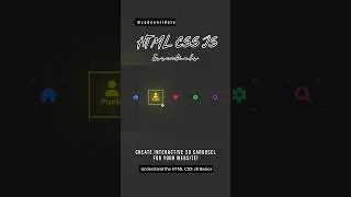 CSS Menu Icons Tutorial | Web Development Fun #webdevelopment #programming #coding #viral #shorts