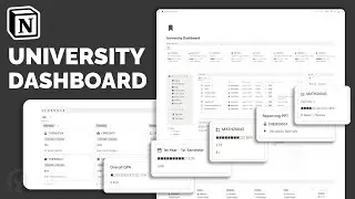 Notion University Dashboard | Student Dashboard | Template Tour & Guide