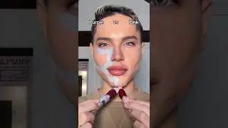 Фиолетовый против розового консилера 👀 какая сторона вам больше нравится?! 💜🩷 #макияж #консилер #...