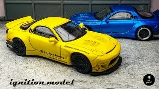 Mazda RX7 FD3S Rocket Bunny by Ignition Model | UNBOXING and REVIEW