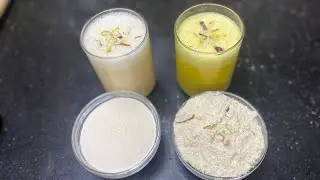 Summer special Lassi premix recipe Make it at home and enjoy instant lassi in 2 flavours @harshali