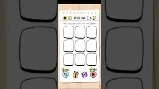 Brain test level 188 Find the pairs and win the game walkthrough