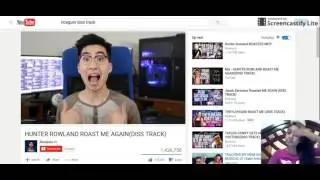 Reacting to HUNTER ROWLAND ROAST ME AGAIN(DISS TRACK)