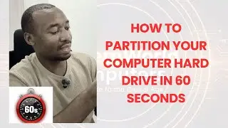 How to Partition a Hard Drive in 60 SECONDS! (Step-by-Step)