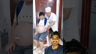 What a amazing injection by this doctor, no pain at all to have a baby... #funny #comedy