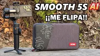 SMOOTH 5S AI 🔥 El ESTABILIZADOR de TELÉFONO mas COMPLETO🤯 #zhiyun #zhiyungimbal #smooth5sAI