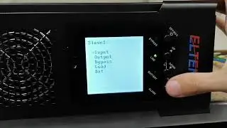 UPS Menu ELTENA Monolith RTM 100000 33, aka Voltronic Power Arena Modular Online UPS