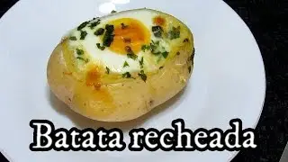 Batata recheada com ovo receita