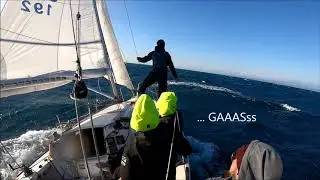 J92 Faronika sailing heavy sea