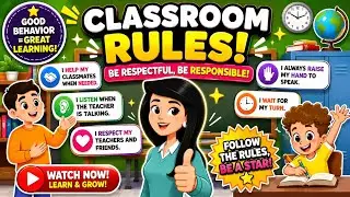 Classroom Vocabulary in English for Students | Classroom Rules ESL