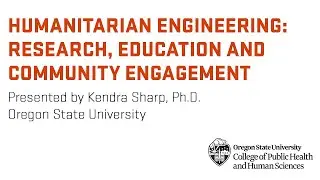 Humanitarian Engineering: Research, Education and Community Engagement