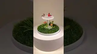 Bird bath from an upside down Miniverse table #miniverse #makeitmini #miniversehome #miniverseremix