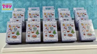 Disney Winter Holiday Blind Box Collector Trading Pins Unboxing Review | PSToyReviews