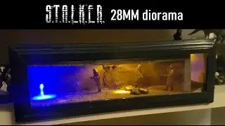 S.T.A.L.K.E.R. underground diorama. 28mm