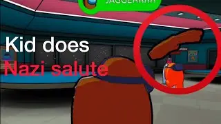 Funny kid in Among us VR does NAZI SALUTE (Among us VR funny moments)