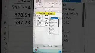 INT VS ROUND Function In Excel 🤘| Excel Interview Questions 👍 #shorttricks #excelfunctions #bytetech