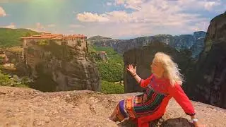 Sunset in Meteora