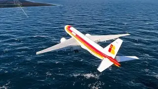 Most Dangerous Plane Landing with amazingly great pilot skills eps 00879