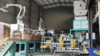 Witness the Ultimate Automation: Jialong's Fully Integrated Bagging & Robotic Palletizing Line