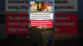 Tesla Cybertruck Explosion in Las Vegas: Driver Killed and Seven Injured #shorts #short #news