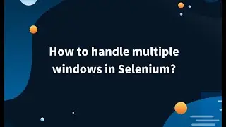 Handle Multiple Windows in Selenium Java