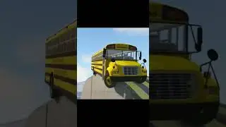 School Bus Passes Easily   BeamNG #SuperRamp #Shorts