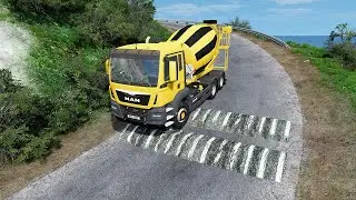 Truck Vs Speed Bumps #BeamNG.Drive | BeamNG XiO