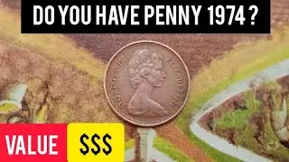 UK New Penny 1974 Most Expensive Coins 1/2 Penny Worth Big Money !