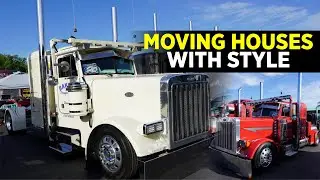 Transporting Houses with Style - Baker Transport at the 2024 75 Chrome Shop Truck Show