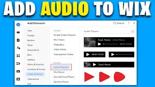 How To Add Audio To wix Website | Wix Media upload