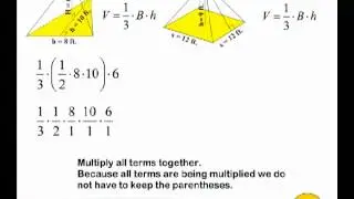 Volume Of A Triangular And Square Pyramid