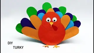 Easy Paper Turkey Craft for school | DIY Thanksgiving Day Ideas.