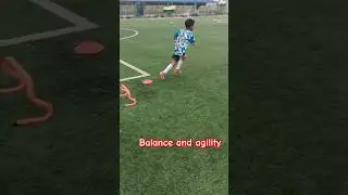 Balance and agility #football #basicfootball #soccer #kidsfootball #futsal #footballtraining
