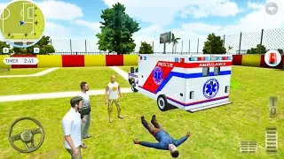 Rooftop First Aid VAN Truck Sim #3 - Emergency Ambulance Driving Game - Android Gameplay