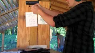 Taurus 24/7 Pro Compact .45 at the range.