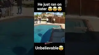 He Just Ran On Water :o 😳😳😳