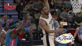 NBA 2K6 (Xbox 360): Spurs vs. Pistons, 2005 NBA Finals | Spurs Big Three Comes Through In The Clutch