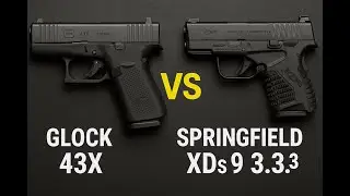 Glock 43x vs SpringField XDs-9 3.3 #glock43X #GLOCK #gunrange #SpringfieldXDs9