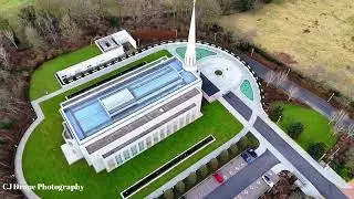 Preston England Temple, Chorley. Drone footage DJI Mini 4 Pro